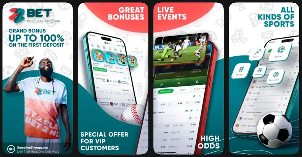 22Bet App App Store Screenshot